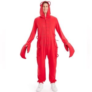 Tipsy Elves Red Lobster Costume Halloween Onesie